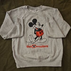 Classic Disney Crewneck Sweater with Mickey Mouse Design